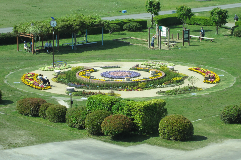 地域の憩いの場「円形花壇」イメージ